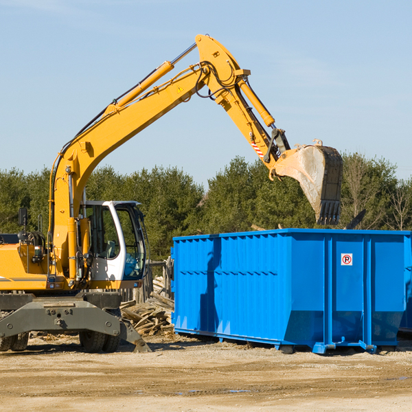 can i request a rental extension for a residential dumpster in Porterfield